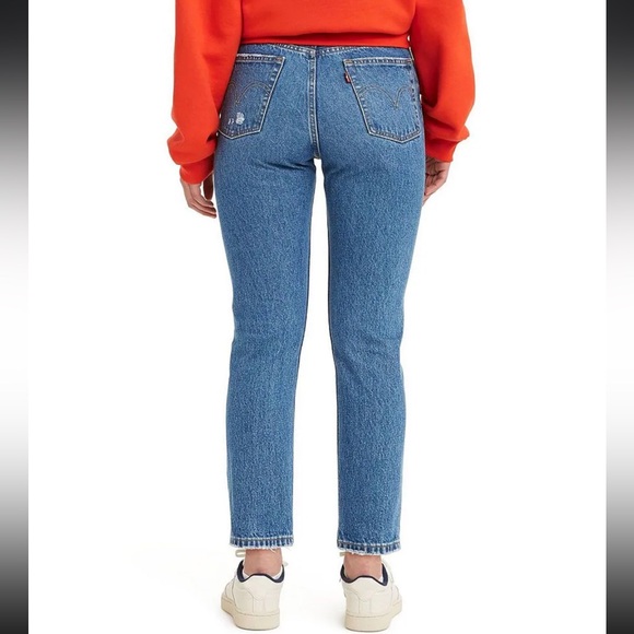 Levi's® 501 High Rise Distressed Cropped Straight Skinny Jeans - Picture 3 of 11